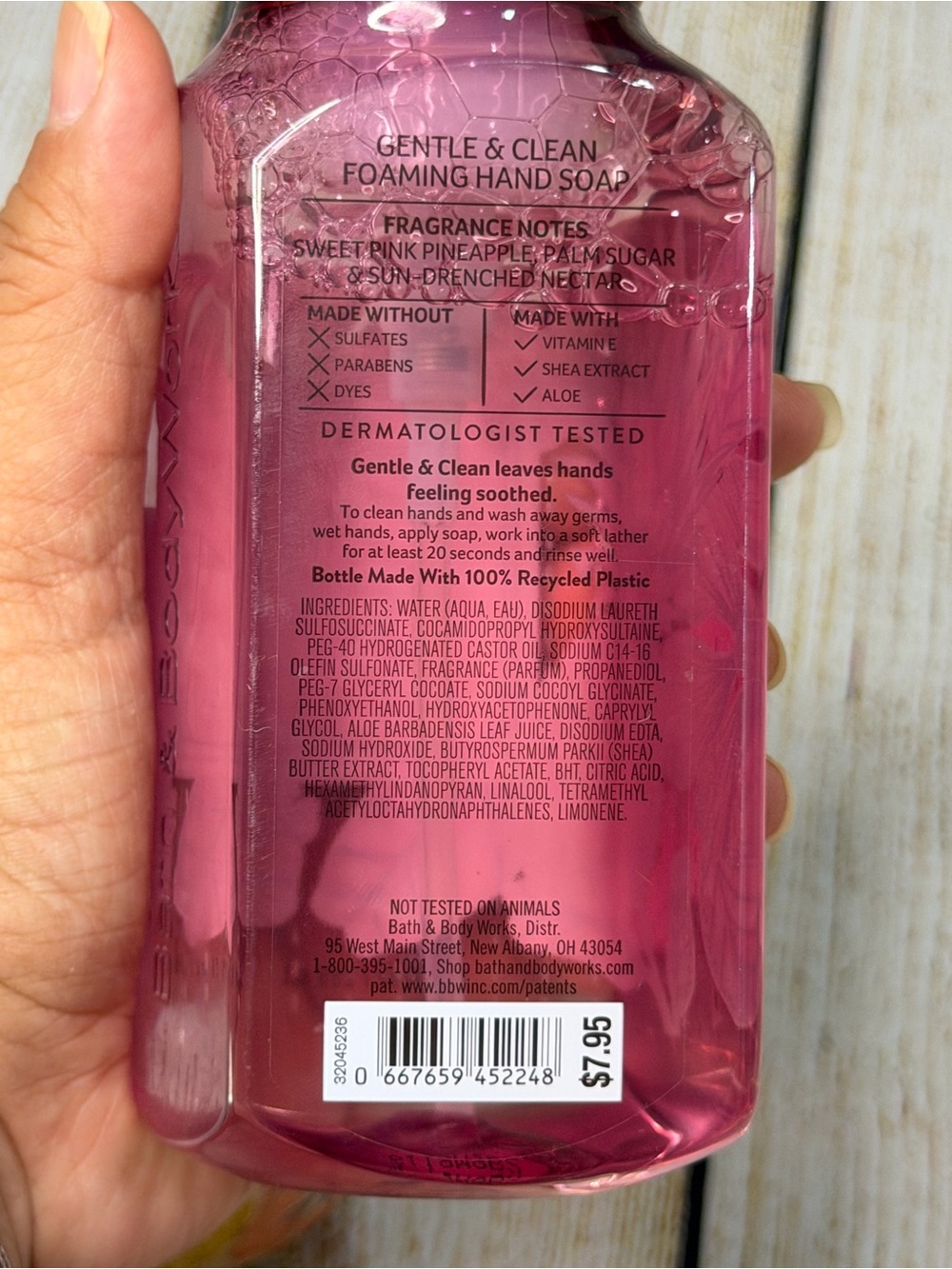 Set of 2 Bath & Body Works Pink Pineapple Sunrise Hand Soap and Candle NWT - Picture 6 of 7